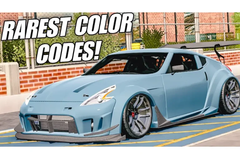 rarest color codes in car parking multiplayer