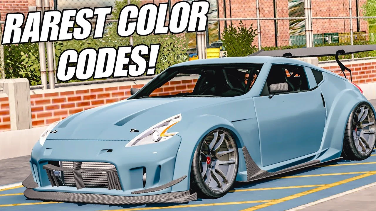 rarest color codes in car parking multiplayer