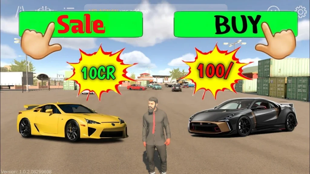 How to buy or sell car in car parking multiplayer